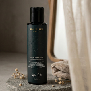 Natural AHA/BHA Exfoliating Cleanser - Saggy Skin, Acne, Textured Skin