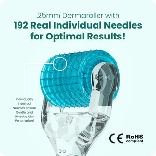 0.25mm Dermaroller (Real Individual Needles®) - Serum Absorption, Sensitive Skin