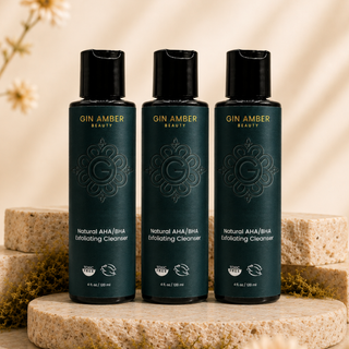 Natural AHA/BHA Exfoliating Cleanser (3-Pack)