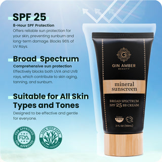 Toxic-Free® Tinted Mineral Sunscreen (SPF 25) - Wrinkles, Sun Protection